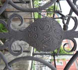 Detailansicht der Brunnenlaube