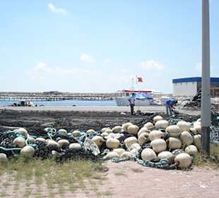 Halt mit Vortrag über den Fischfang