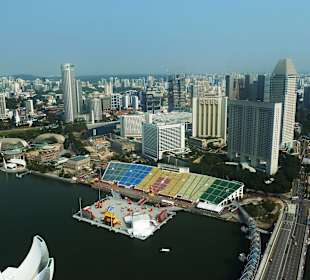Blick vom Sky Park des Marina Bay Sands