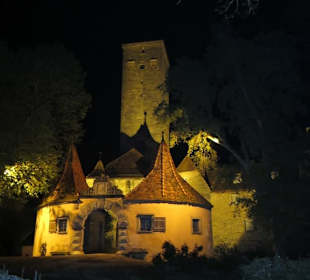 Burggarten bei Nacht