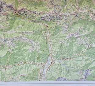 Kartenansicht am Plöckenpass