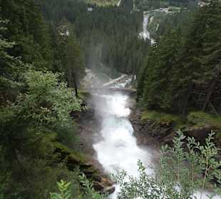 Widok z górnych wodospadów Krimml