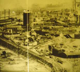 Der Gasometer in der Industrieanlage