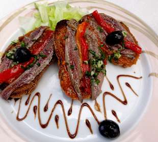 Vorspeise: Pan de Tomate mit Anchois