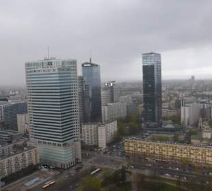 Blick vom Kulturpalast auf Skyline der Neustadt