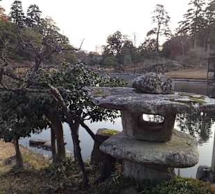 Hikone castle and surrounding garden