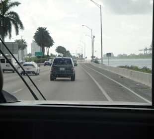 Miami droga do Miami Beach.