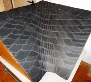 Musterdeckung mit Schiefer