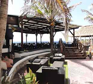 Eingang zum Restaurant "Perla del Mar"