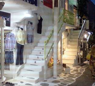 Nachts, Mykonos Stadt