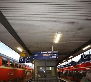 Bahnsteig in Nürnberg