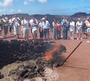 Stroh entzündet sich ohne Flamme