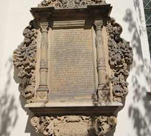 Epitaph an der Südwand von St. Marien