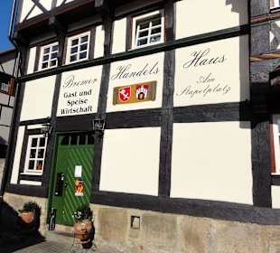 Eingang zum Restaurant im Bremer Handelshaus