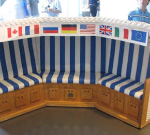Strandkorb des G8 Gipfels in Heiligendamm