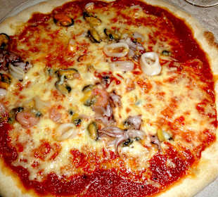 Die Pizza "Frutti di mare"