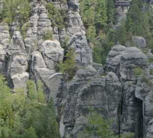 Das Bastei-Massiv, eine tolle Landschaft