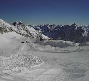Skipisten auf der Zugspitze