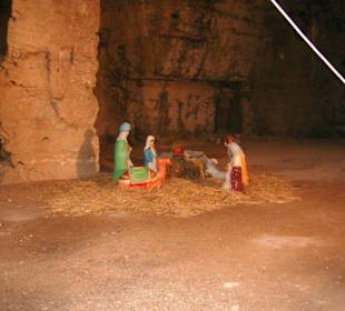 Grotte mit Krippe