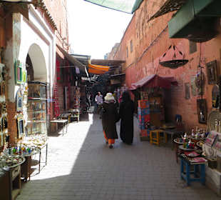 Unterwegs in der Altstadt von Marrakesch