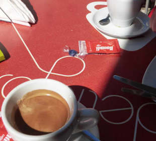 Verdiente Pause im Sandoskas in Carvoeiro