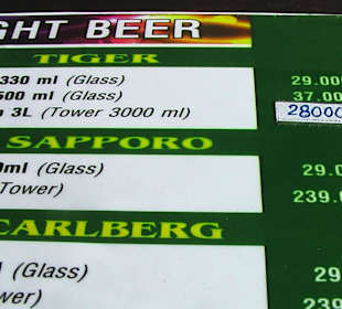 Viel Auswahl an Beer