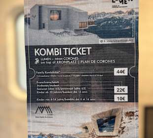 Kombiticket für MMM Corones + LUMEN verfügbar 