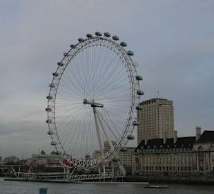 Themse mit Riesenrad