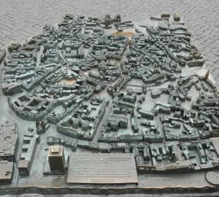 Das Altstadtmodel am Fischmarkt in Erfurt