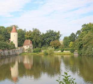 Faulturm, Parkwächterhäuschen und Stadtpark