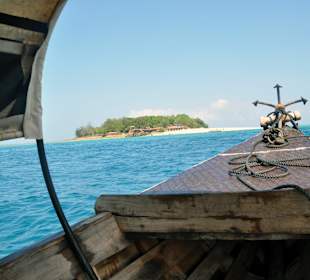 Arrivée à Prison Island