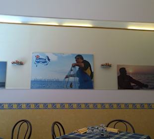 Wandmalerei in Pizzeria Sirena