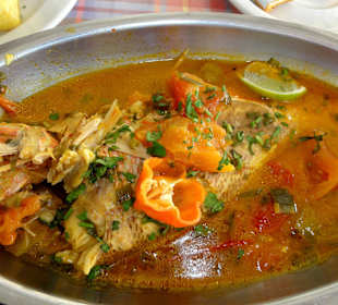 Mein Fisch in würziger Sauce