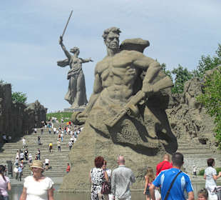 Aufstieg zum Mamajew Hügel