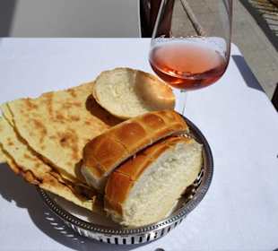 Auftakt zum Essen im Il Pescatore