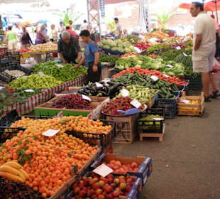 Obst und Gemüsemarkt in Alanya