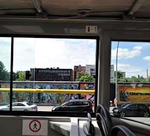 Blick zur East Side Gallery