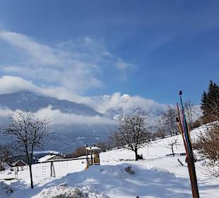 Vor dem Hotel, fantastische Winterlandschaft!!!