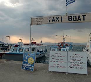 Taxi Boot 5€ Makryamos,10€Golden Beach