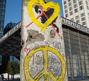 Rest der Berliner Mauer am Potsdamer Platz