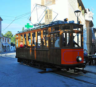 Fahrt mitten durch Soller