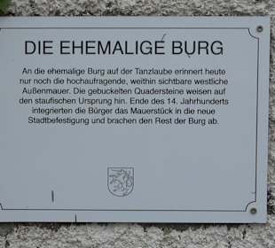 Ehemalige Burg auf der Tanzlaube