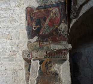 Reste der Wandbemalung 