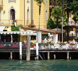 Seeblick auf das Restaurant Hotel Malcesine