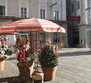 Szene vom Salzburger Weihnachtsmarkt 2009