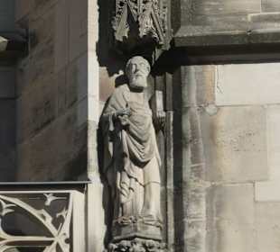 Der Hl. Petrus an der Kirche St. Moriz