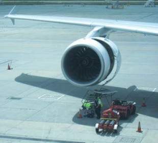 A380 auf dem Flughafen von Melbourne