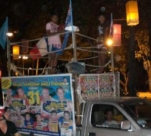 Werbung für Thai Boxen