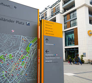 Übersicht zum Mailänder Platz