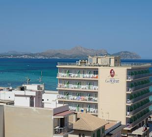 Plaża ok. 800 m od hotelu w stronę Playa de Muro